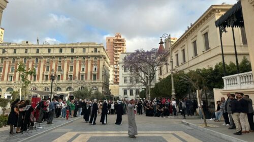 أكاديمية الفنون تخطف أنظار الجماهير في أول عروض شارع الفن بالإسكندرية