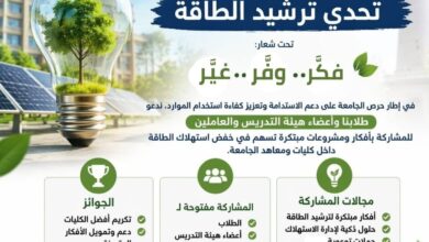 انطلاق مبادرة "جامعة مستدامة" بجامعة الإسكندرية لترشيد استهلاك الطاقة