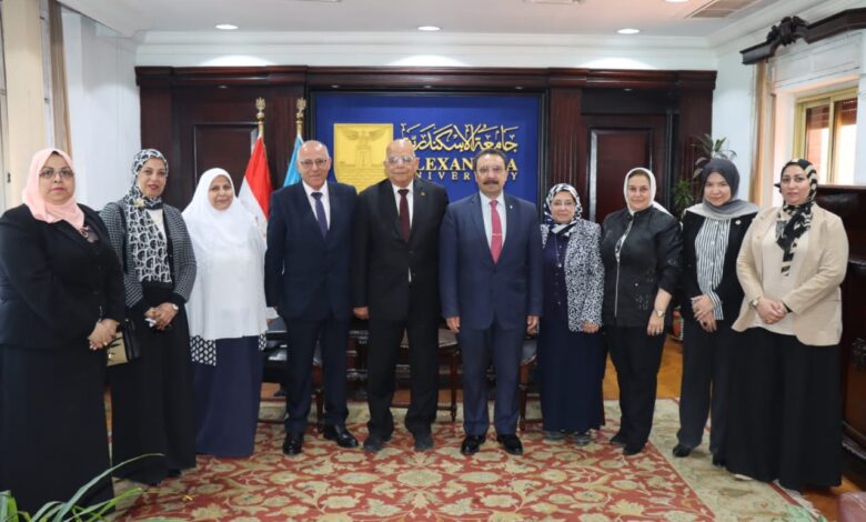 جامعة الإسكندرية تستقبل فريق زيارة الاعتماد المؤسسي والبرامجي من الهيئة القومية