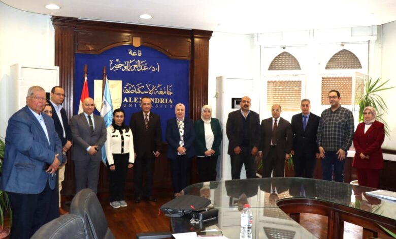 جامعة الإسكندرية تعقد الاجتماع الأول لمكتب نزاهة الأبحاث العلمية