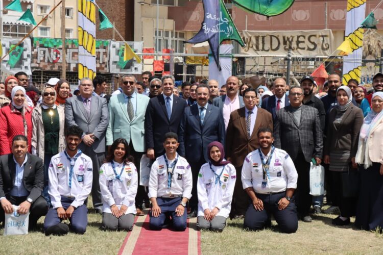 جامعة الإسكندرية تفتتح فعاليات المهرجان الكشفي الـ45 بكلية الهندسة