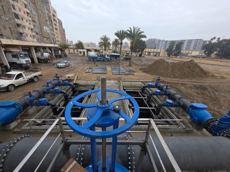 شركة الصرف الصحي بالإسكندرية توشك على الانتهاء من تطوير محطة الرأس السوداء