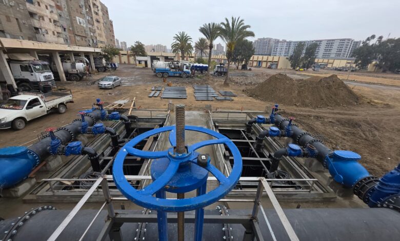 شركة الصرف الصحي بالإسكندرية توشك على الانتهاء من تطوير محطة الرأس السوداء