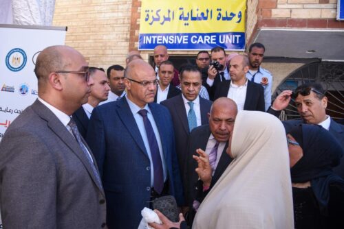 محافظ الاسكندريه يفتتح مشروع تطوير ورفع كفاءة مستشفى العامرية العام