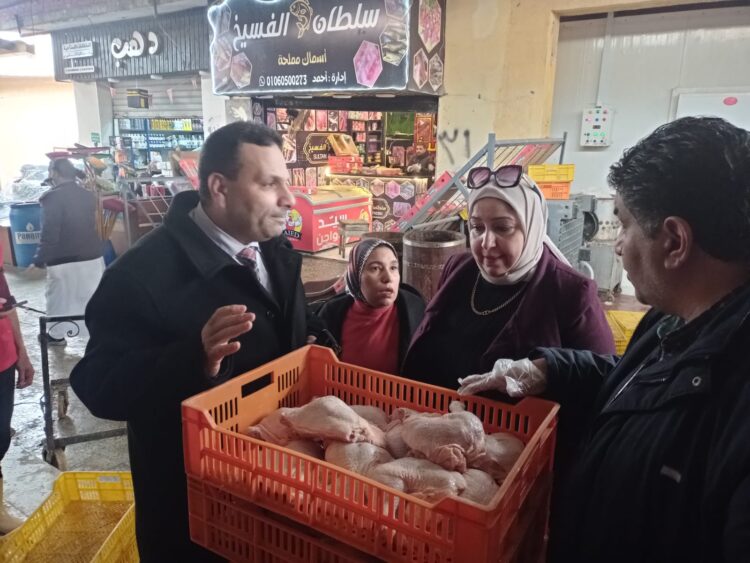 وكيل وزارة التموين يشن حملات على القطاع التموينى ببرج العرب