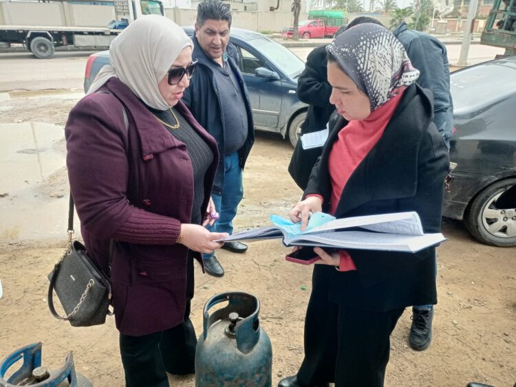 وكيل وزارة التموين يشن حملات على القطاع التموينى ببرج العرب