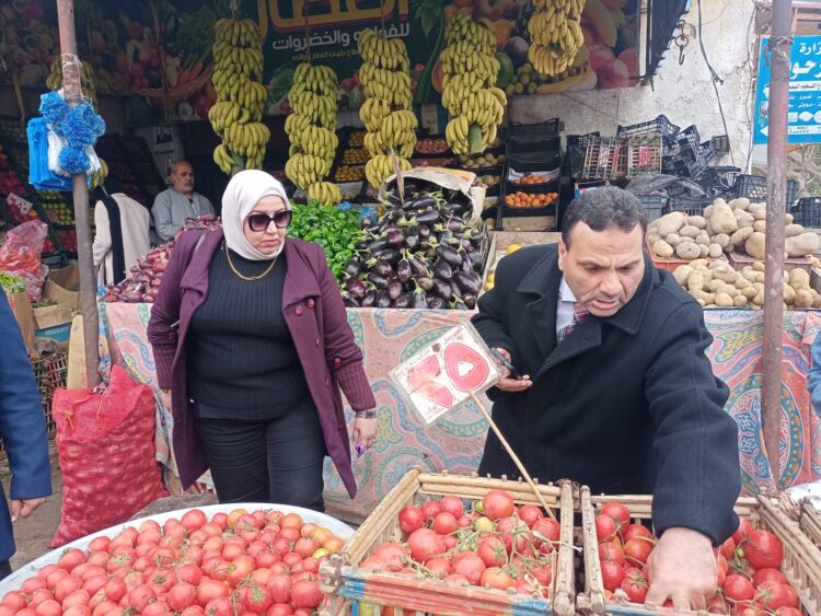 وكيل وزارة التموين يشن حملات على القطاع التموينى ببرج العرب
