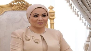 السيدة إنتصار السيسى تهنئ الشعب المصرى بمناسبة عيد الأضحى المبارك