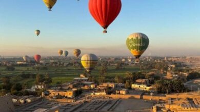 سماء الأقصر 42 رحلة بالون طائر في سماء الأقصر تقل 910 سائحين