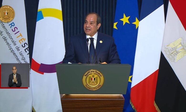 السيسي للدارسين بجامعة سنجور: أنتم الأمل الحقيقي للمستقبل فى أفريقيا