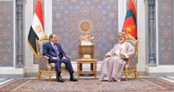 الرئيس السيسي عقد مع السّلطان هيثم بن طارق سلطان عمان لقاء أخويا
