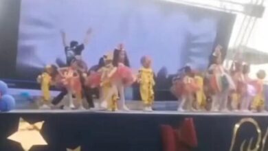 مشهد يحبس الأنفاس سقوط شاشة على أطفال خلال حفل مدرسي بالجيزة