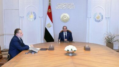 إجتمع السيد الرئيس عبد الفتاح السيسي، اليوم، مع السيد حسن عبد الله، محافظ البنك المركزي.