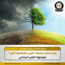 خطوة رائدة في العمل المناخي...مصر تجتاز مراجعة تقرير الشفافية الأول"لمواجهة التغير المناخي.