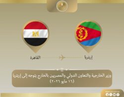 توجه وزير الخارجية اليوم إلى إريتريا لدفع الشراكة الاقتصادية والاستثمارية إلى آفاق أرحب.