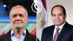 الرئيس السيسي تلقي اليوم اتصالاً هاتفياً من الرئيس الإيراني مسعود بزشكيان
