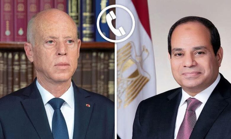 الرئيس السيسي تلقي اليوم اتصالًا هاتفيًا من رئيس تونس الشقيقة