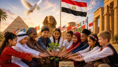 "مصر تجمع أطفال العالم تحت راية السلام والحضارة"