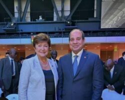 إلتقى الرئيس السيسي، اليوم، بالسيدة كريستالينا جورجيفا المديرة التنفيذية لصندوق النقد الدولي.