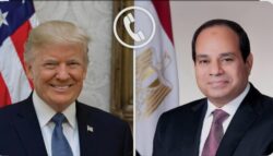 الرئيس السيسى يشارك فى اتصال تليفونى مشترك مع ترامب وعدد من قادة الدول العربية والإقليمية والرئيس دونالد ترامب.