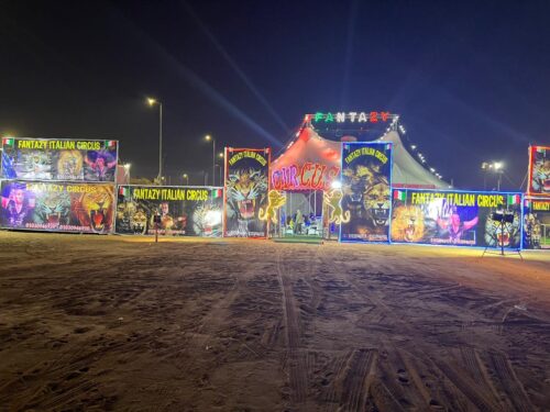 بعد نجاح جولته بالساحل الشمالي والمقطم.. سيرك فانتزيا الإيطالى فى 6 أكتوبر