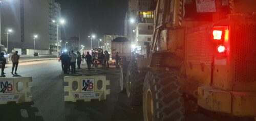 تنفيذ إجراءات مرورية جديدة لرفع معدلات الأمان بشارع مصطفى كامل بنطاق حي ثان المنتزه بالثغر