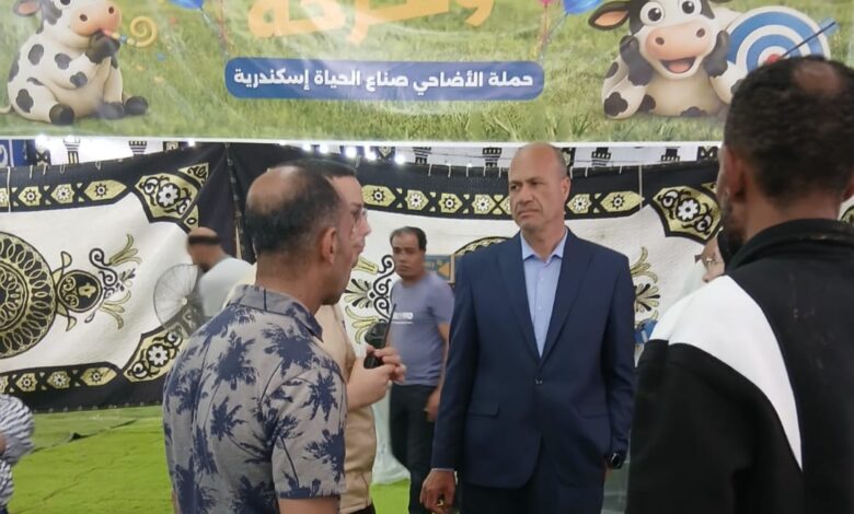توافد كثيف للمواطنين على مجازر المحافظة في أول أيام عيد الأضحى المبارك واستقبال 872 رأس ماشية