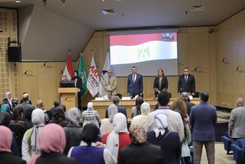 جامعة العلمين و الاكاديمية العربية المؤتمر الأول لجمعية (MESPET) بمكتبة الإسكندرية