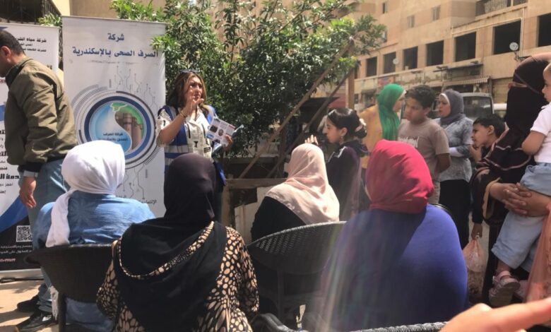 قوافل توعوية وخدمية لصرف الإسكندرية لتعزيز الوعي البيئي والاستجابة لشكاوى المواطنين