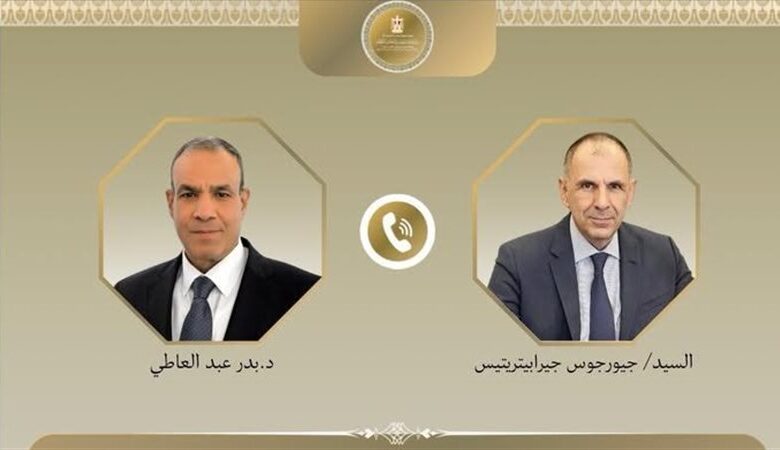 اتصال مصري يوناني يناقش أزمات المنطقة والمفاوضات الإيرانية