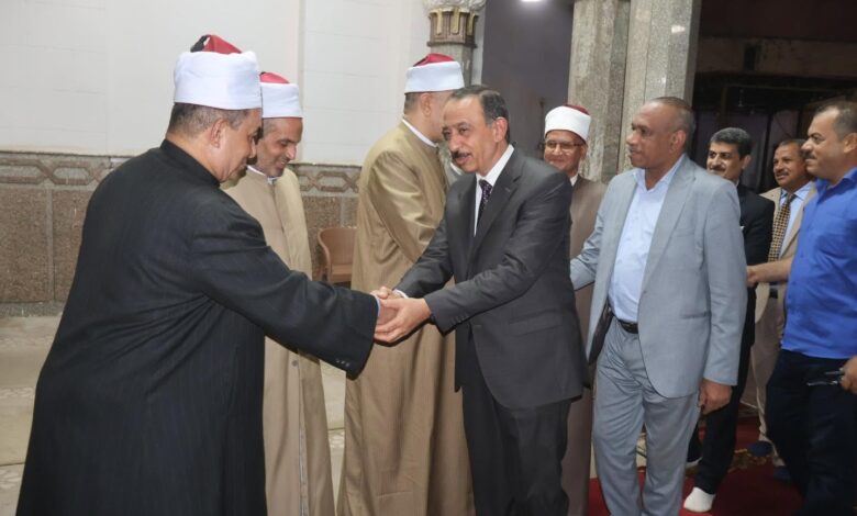 محافظ سوهاج يشهد احتفال الأوقاف بالعام الهجري الجديد بمسجد " العارف بالله"