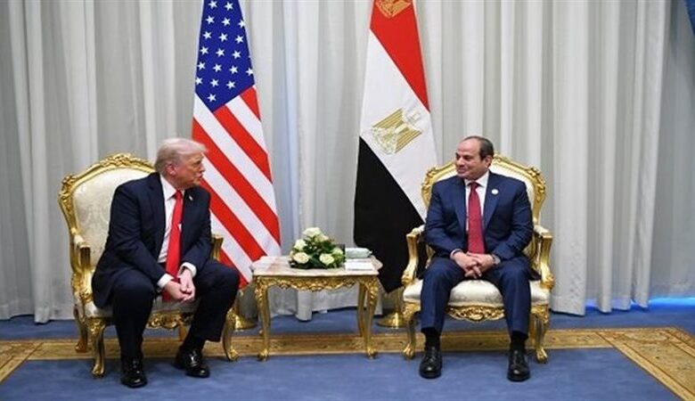 الرئيس السيسي يشكر ترامب على المساعدة في حل أزمة سد النهضة