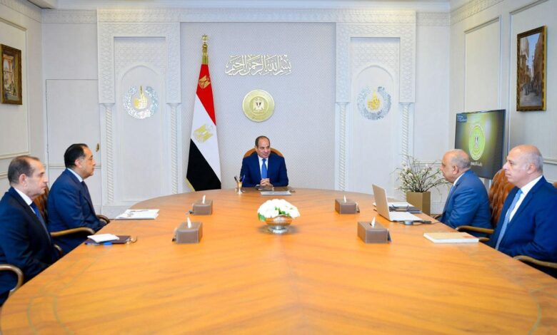 إجتمع الرئيس السيسي، اليوم، مع رئيس مجلس الوزراء، ووزير الكهرباء والطاقة المُتجددة.