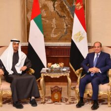 الرئيس عبد الفتاح السيسي يستقبل رئيس دولة الإمارات العربية المتحدة بقصر الاتحادية.