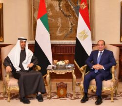 الرئيس عبد الفتاح السيسي يستقبل رئيس دولة الإمارات العربية المتحدة بقصر الاتحادية.
