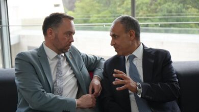 وزير الخارجية يلتقي مع السيد "ماكسيم بريفوت" نائب رئيس الوزراء وزير خارجية بلجيكا.