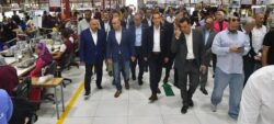 وزير الاستثمار والتجارة يتفقد مصنع أليكس أباريز للملابس الجاهزة