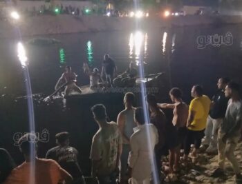 سقوط سيارة ربع نقل في ترعة المريوطية.. والإنقاذ النهري يواصل البحث عن مفقودين