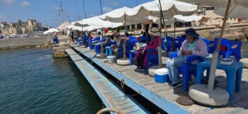 العشرات يتنافسون فى مسابقة صيد الاسماك بنادى الصيد المصرى بالاسكندرية