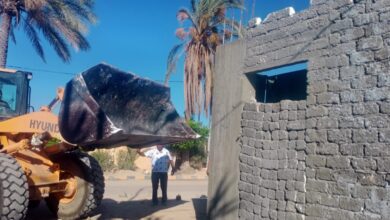 حملات مكثفة لإزالة مخالفات البناء والتعديات ضمن أعمال الموجه الـ29 بأحياء المحافظة