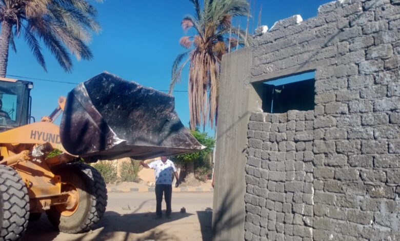 حملات مكثفة لإزالة مخالفات البناء والتعديات ضمن أعمال الموجه الـ29 بأحياء المحافظة