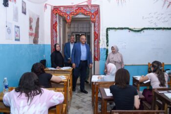 محافظ الإسكندرية يتفقد عدد من لجان امتحانات الثانوية العامة لمتابعة سير الامتحانات