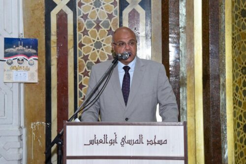 محافظ الإسكندرية يشهد احتفال رأس السنة الهجرية بمسجد سيدي أبي العباس المرسي