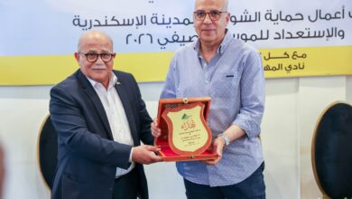 نقابة المهندسين بالاسكندرية تستقبل وزير الموارد الموائية و الري بنادي المهندسين