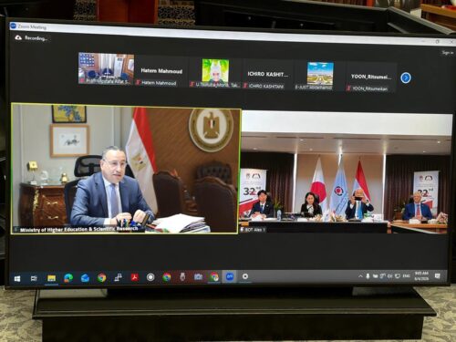 وزير التعليم العالي يفتتح اجتماع مجلس أمناء الجامعة المصرية اليابانية في دورته ال32