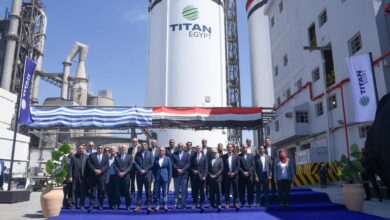 وزيرا الصناعة والاستثمار ومحافظ الإسكندرية يشهدون افتتاح صومعتي التصدير الجديدتين بمصنع شركة تيتان مصر بالدخيلة
