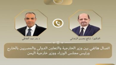 وزير الخارجية يبحث مع نظيره اليمني جهود الإفراج عن البحارة المصريين المختطفين