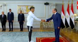 إمام عاشور يوجه رسالة إلى الجماهير المصرية بعد تكريم منتخب مصر من قبل الرئيس السيسي.
