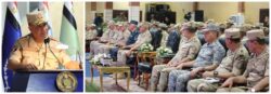 وزير الدفاع يشهد المرحلة النهائية من الرماية الصاروخية الليلية لقوات الدفاع الجوى.
