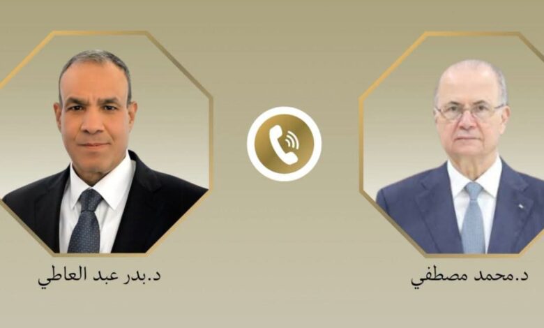 عبد العاطي يبحث مع رئيس الوزراء الفلسطيني دعم السلطة وتطورات غزة